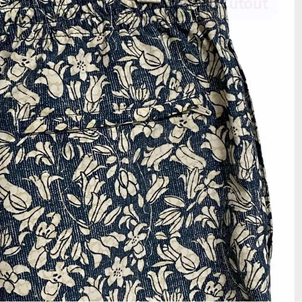 Club Monaco Tailored Fit Men's Floral Swim Trunks Sz M Blue Summer Beach Coastal - Picture 13 of 16